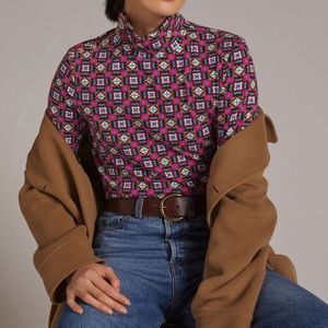 Meave by anthropology, button shoulder turtleneck